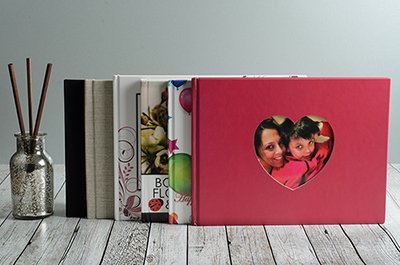 A selection of photobooks with different covers
